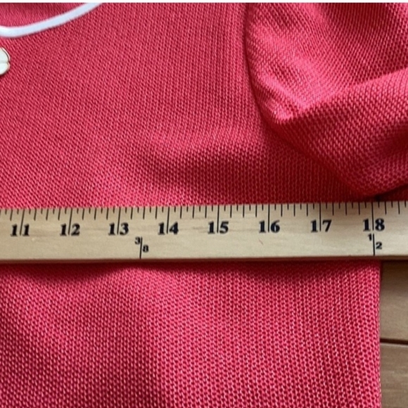 St. John Collection Red Jacket With White Trim - Picture 7 of 10